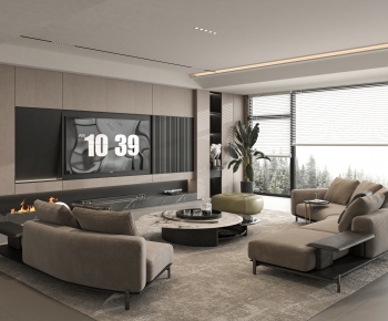 Modern A Living Room-ID:643100022