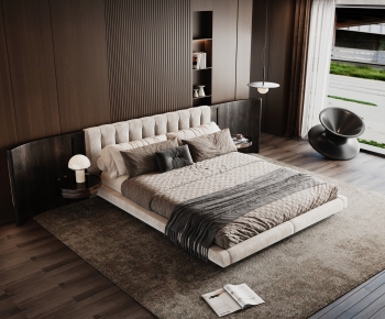 Modern Double Bed-ID:971899013