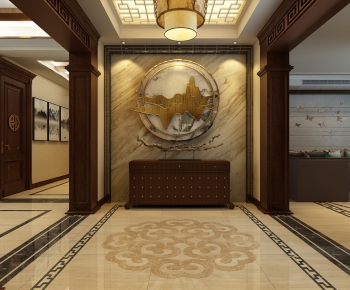 New Chinese Style Hallway-ID:634777074