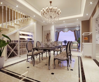 American Style Dining Room-ID:604414943