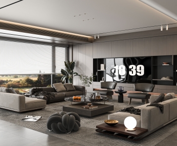 Modern A Living Room-ID:547296055