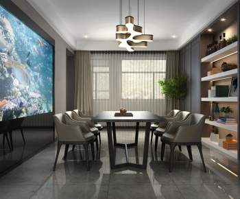 New Chinese Style Dining Room-ID:937191013