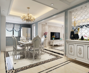 European Style Dining Room-ID:355552913