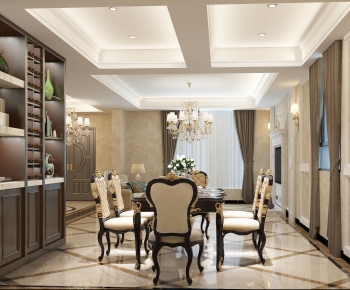 European Style Dining Room-ID:722771885