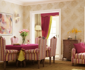 American Style Dining Room-ID:683723936