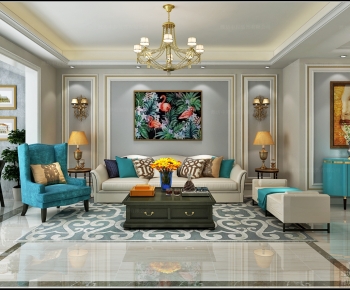 American Style A Living Room-ID:963543892