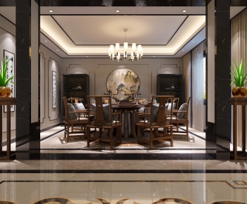 New Chinese Style Dining Room-ID:192858938