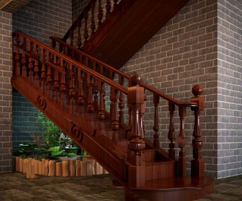 New Chinese Style Staircase-ID:281796934