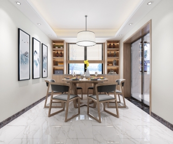 New Chinese Style Dining Room-ID:137625936