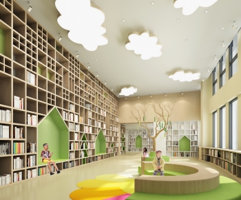 Modern Children's Reading Room-ID:737984901