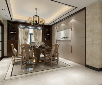 New Chinese Style Dining Room-ID:719399569