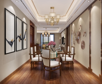 New Chinese Style Dining Room-ID:852611065