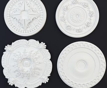 European Style Plaster Carved Top Plate-ID:733119961