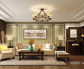 American Style A Living Room-ID:104849311