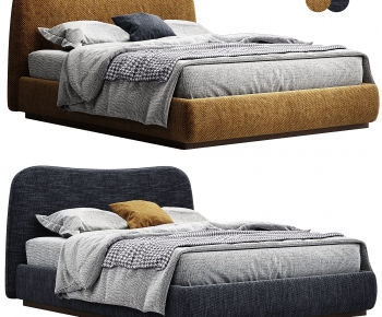 Modern Double Bed-ID:335889102