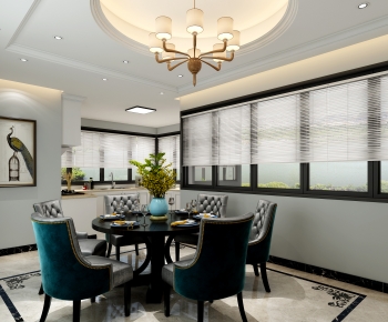 Simple European Style Dining Room-ID:295510342