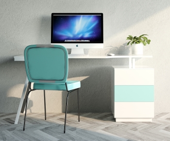 Modern Computer Desk And Chair-ID:956141957