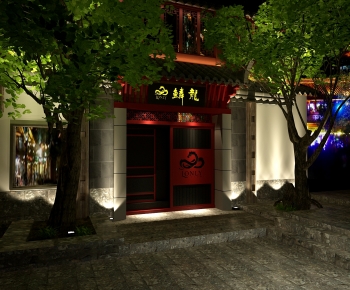 New Chinese Style Facade Element-ID:123820356