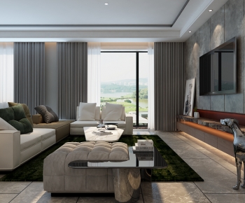 Modern A Living Room-ID:878202925