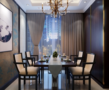 New Chinese Style Dining Room-ID:792951117