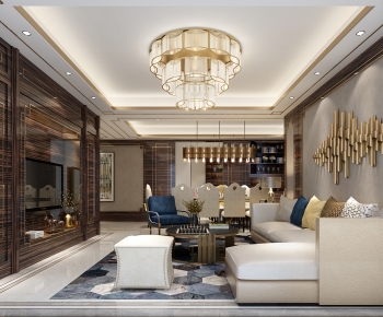 American Style A Living Room-ID:682558065