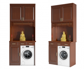 New Chinese Style Laundry Cabinet-ID:623961931