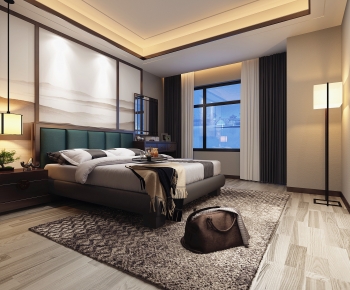 New Chinese Style Bedroom-ID:930969954