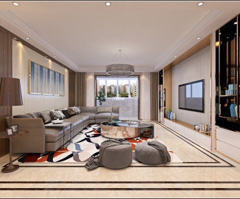 Modern A Living Room-ID:341476922