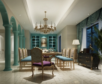 European Style Dining Room-ID:687644007