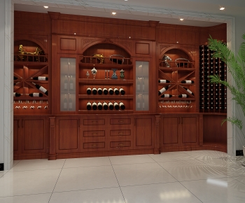 European Style Wine Cabinet-ID:808571101