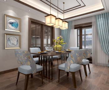 New Chinese Style Dining Room-ID:354949008