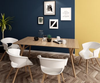 Nordic Style Dining Table And Chairs-ID:412925005