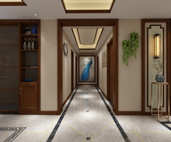 New Chinese Style Hallway-ID:246927989