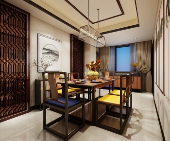 New Chinese Style Dining Room-ID:375894076