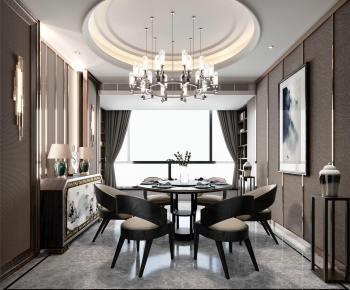 New Chinese Style Dining Room-ID:613567113