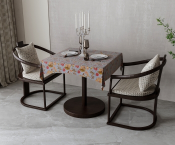 New Chinese Style Dining Table And Chairs-ID:427983051