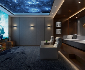 New Chinese Style Audiovisual Room-ID:499206076