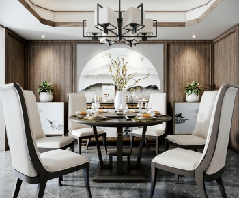 New Chinese Style Dining Room-ID:528955948