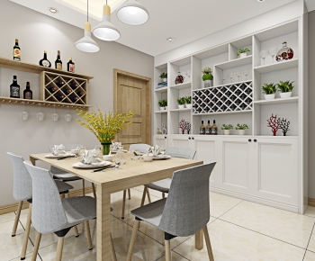 Nordic Style Dining Room-ID:798614039