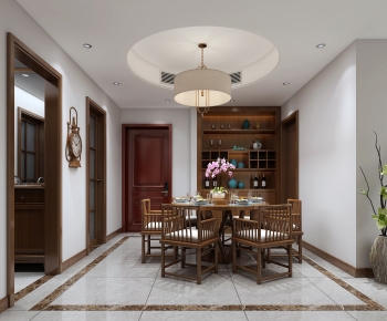 New Chinese Style Dining Room-ID:246354105