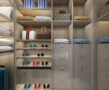 Modern Clothes Storage Area-ID:401985886