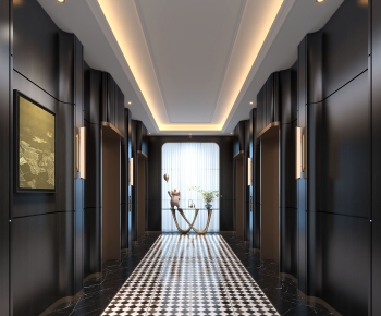 New Chinese Style Elevator Hall-ID:531868933