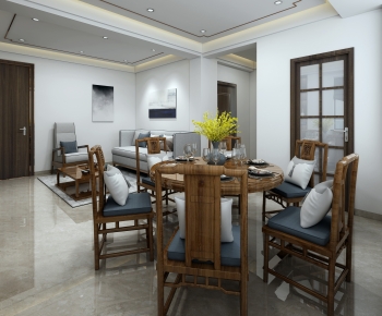 New Chinese Style Dining Room-ID:612987043