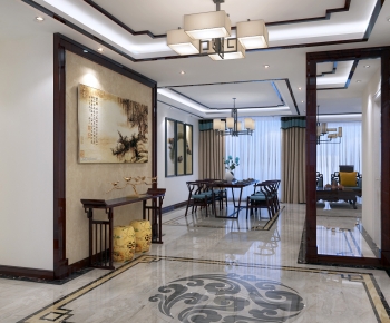 New Chinese Style Dining Room-ID:246342902