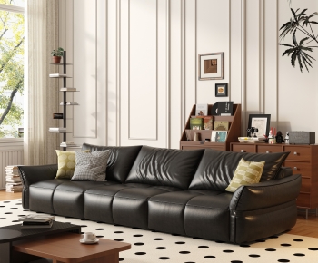 Modern Three-seat Sofa-ID:125711095