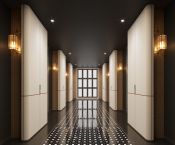 New Chinese Style Elevator Hall-ID:179825071