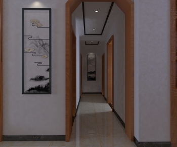 New Chinese Style Hallway-ID:829318054