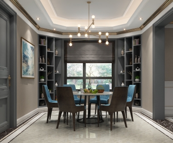 Simple European Style Dining Room-ID:334074022