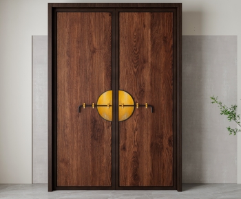 New Chinese Style Double Door-ID:533149969