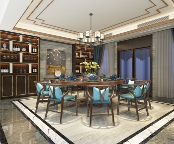 New Chinese Style Dining Room-ID:148770822